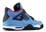 Men Air Jordan 4 Retro Travis Scott Cactus Jack University Blue