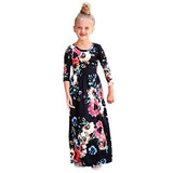 Vogue Kids Long-Sleeve Floral Dress
