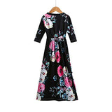 Vogue Kids Long-Sleeve Floral Dress