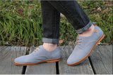 Men Casual Leather Chaussure Homme Shoes Grey