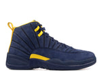 Men Air Jordan 12 Xii Retro PSNY Michigan College Navy/Amarillo