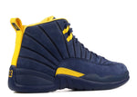 Men Air Jordan 12 Xii Retro PSNY Michigan College Navy/Amarillo