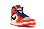 Men Air Jordan 1 Mid Team Orange Black