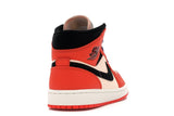 Men Air Jordan 1 Mid Team Orange Black