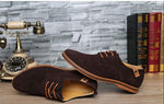 Men Casual Leather Chaussure Homme Shoes Brown